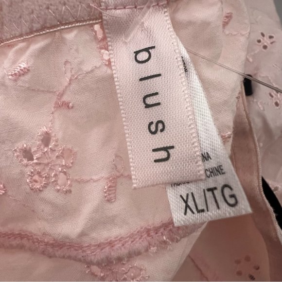 Blush babydoll dress floral ribbon black bow ties sweet coquette baby pink luxe - Picture 11 of 14